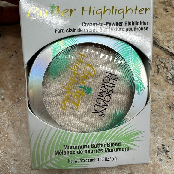 2X Physicians Formula Butter Highlighter Pearl PF10576 Murumuru Cream to Powder - Picture 5 of 11